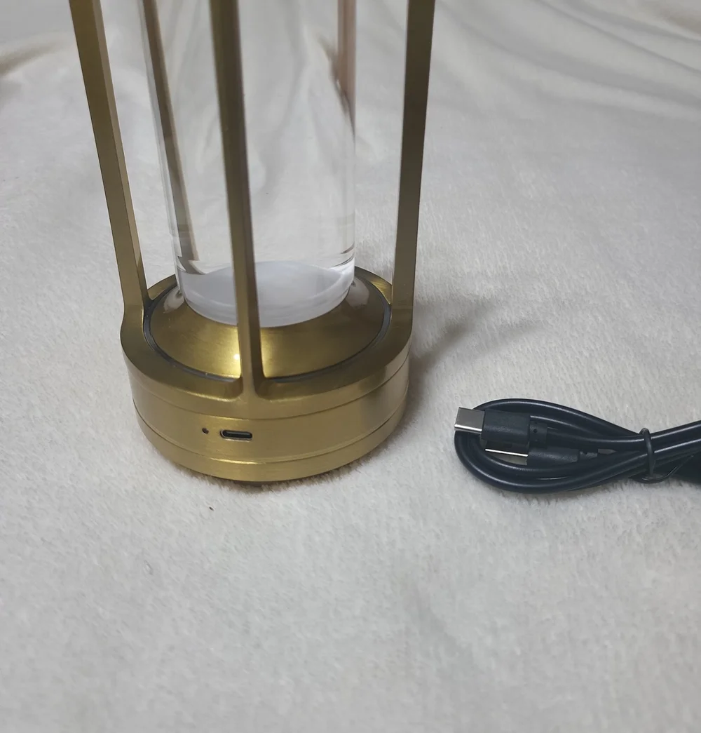 Klarako Gold and Clear Crystal Lantern. NEW IN BOX